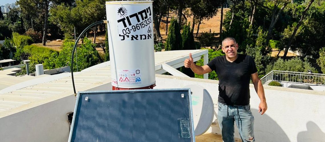 התקנת דוד שמש וקולט ע"י מאור טכנאי דודי שמש בפתח תקווה