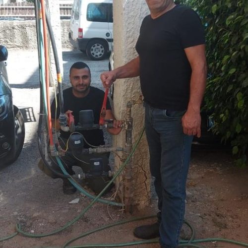 תיקון צנרת מים - החלפת חנוכייה